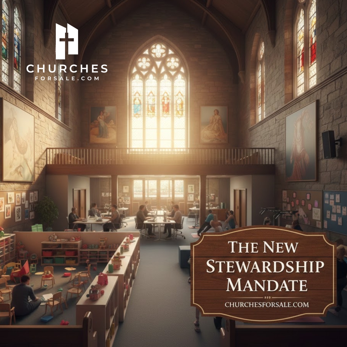 Here's a concept for a featured image that would effectively convey the article's themes of stewardship, renewal, and monetizing church property httpgoogleusercontent